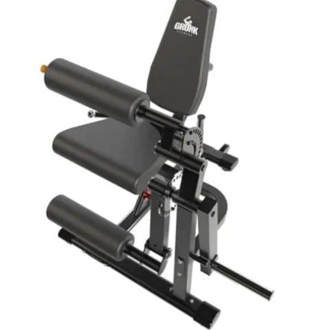 Gronk Fitness Leg Extension & Curl Machine – Adjustable Plate Loaded Bench