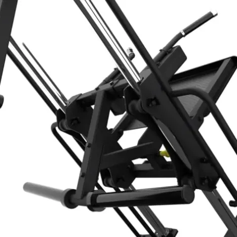 Gronk Fitness Leg Press Hack Squat Machine Adjustable Black