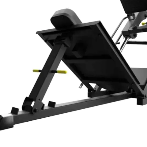 Gronk Fitness Leg Press Hack Squat Machine Adjustable Black