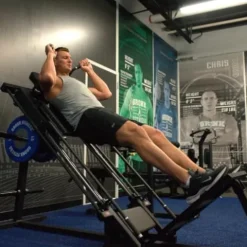 Gronk Fitness Leg Press Hack Squat Machine Adjustable Black