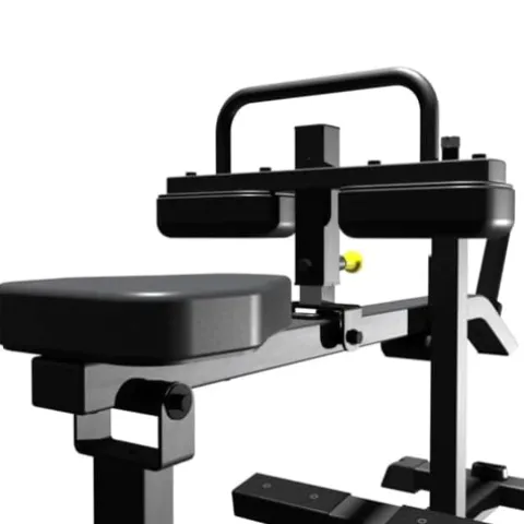 Gronk Fitness Plate Loaded Seated Calf Raise Black