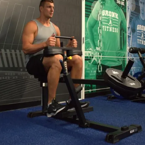 Gronk Fitness Plate Loaded Seated Calf Raise Black