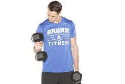 Gronk Fitness Rubber Hex Dumbbell Set – Pairs – 5-50lbs