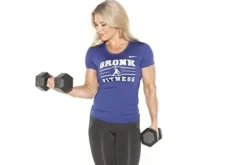 Gronk Fitness Rubber Hex Dumbbell Set – Pairs – 5-50lbs