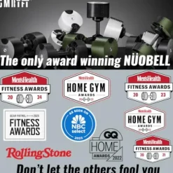 Gronk Fitness SMRTFT NUOBELL Adjustable Dumbbells 5-80 lbs Tactical