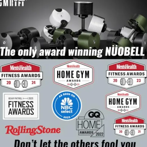 Gronk Fitness SMRTFT NUOBELL Adjustable Dumbbells 5-80 lbs Tactical