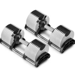 Gronk Fitness SMRTFT NUOBELL Adjustable Dumbbells 5-80 lbs Ash