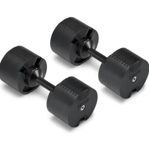 Gronk Fitness SMRTFT NUOBELL Adjustable Dumbbells 5-80 lbs Matte Black