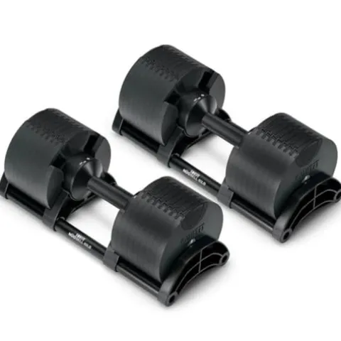 Gronk Fitness SMRTFT NUOBELL Adjustable Dumbbells 5-80 lbs Matte Black