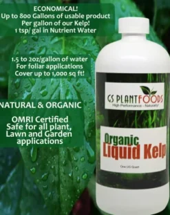 GS Plant Foods Organic Seaweed Fertilizer Liquid Kelp Concentrate 275 Gallon