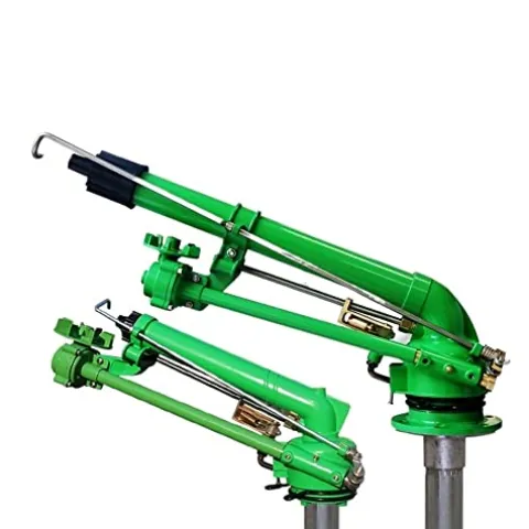 GUSTYT 360 Degree Adjustable Irrigation Sprinkler Watering Nozzle Yellow Electroplating Silver