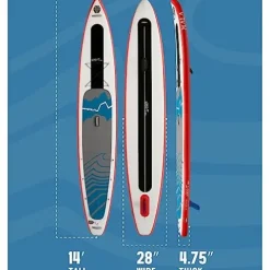 Hala NASS-T Tour EX Inflatable Stand-Up Paddle Board (SUP) White
