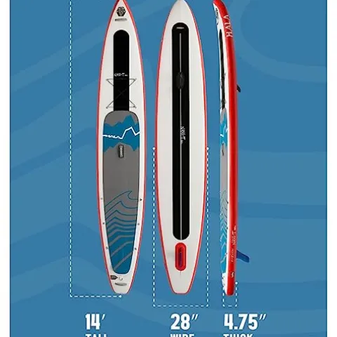 Hala NASS-T Tour EX Inflatable Stand-Up Paddle Board (SUP) White
