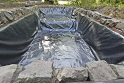 HALF OFF PONDS 62 ft. x 60 ft. 20-Mil LLDPE Pond Liner Black