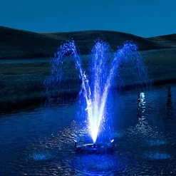HALF OFF PONDS 1/2 HP Floating Fountain with Color-Changing Lights and Control Box