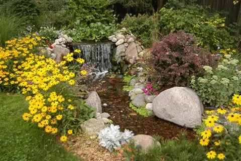 HALF OFF PONDS Complete 3300 Pond Free Waterfall Kit with 3,300 GPH Pump and EPDM Liner Black