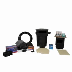 HALF OFF PONDS Complete PRO 5200 Water Garden and Pond Kit with 20′ x 20′ EPDM Liner Black