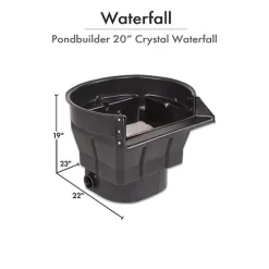 HALF OFF PONDS PondBuilder Crystal 4000 Complete Water Garden and Pond Kit with EPDM Liner Black
