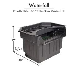 HALF OFF PONDS PondBuilder Elite 6100 Complete Water Garden and Pond Kit with EPDM Liner Black