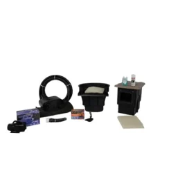 HALF OFF PONDS PondBuilder Crystal 4000 Complete Water Garden and Pond Kit with PVC Liner Black