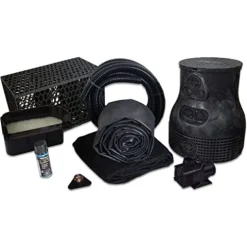 HALF OFF PONDS Savio Pond Free 4000 Waterfall Kit with MatrixBlox, 10′ x 30′ EPDM Liner and 4,000 GPH Pump Black