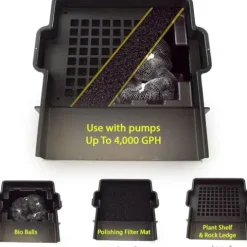 HALF OFF PONDS Savio Select 3000 Water Garden and Pond Kit with EPDM Rubber Liner & UV Clarifier Black