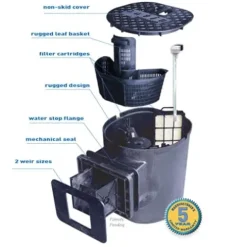 HALF OFF PONDS Savio Select 3000 Water Garden and Pond Kit with EPDM Rubber Liner & UV Clarifier Black