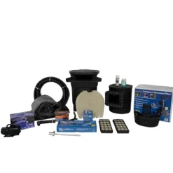 HALF OFF PONDS Savio Signature 4000 Water Garden and Pond Kit with EPDM Rubber Liner and UV Clarifier Black