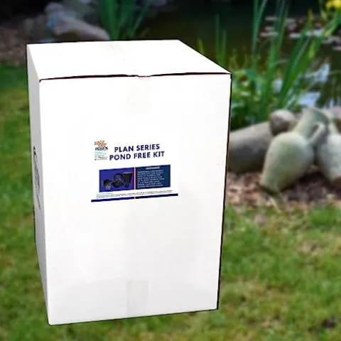 HALF OFF PONDS Simply Waterfalls 6100 Waterfall Kit with MatrixBlox, 10′ x 30′ EPDM Liner, 6,100 GPH Pump Black