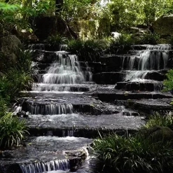 HALF OFF PONDS Simply Waterfalls 10000 Pond Free Kit with MatrixBlox and 10,000 GPH Pump Black