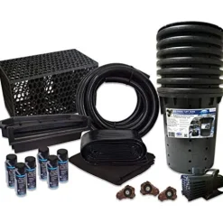 HALF OFF PONDS Simply Waterfalls 10000 Pond Free Kit with MatrixBlox and 10,000 GPH Pump Black
