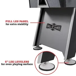 Hall of Games 56” Arcade Foosball Gaming Table Competition Size Black/Grey