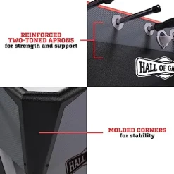 Hall of Games 56” Arcade Foosball Gaming Table Competition Size Black/Grey