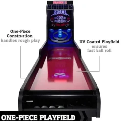 Hall of Games 130 Inch Premium Roll and Score Game Burgundy/Black