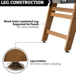 Hall of Games Kinwood 56″ Foosball Table Wood Grain/Cement