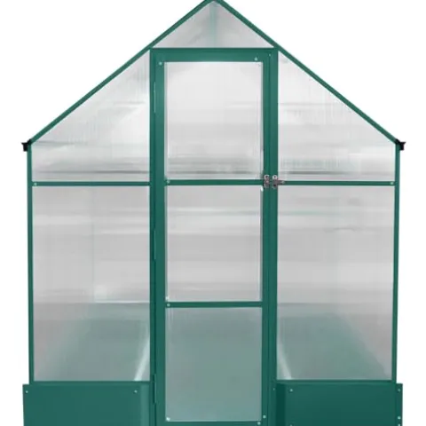 Hanover 8-Ft. x 6-Ft. Polycarbonate Walk-In Greenhouse Green
