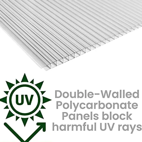 Hanover 8-Ft. x 6-Ft. Polycarbonate Walk-In Greenhouse Green