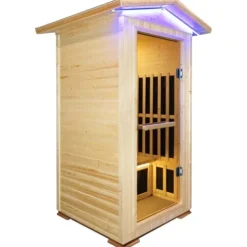 HAOYAYA Outdoor Far Infrared Sauna 1 Person Natural