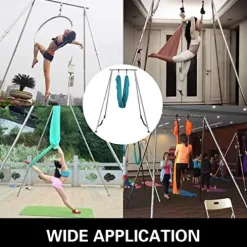 Happybuy Yoga Sling Inversion Swing Stand Green