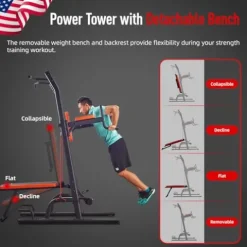 HARISON Multifunction Power Tower with Bench