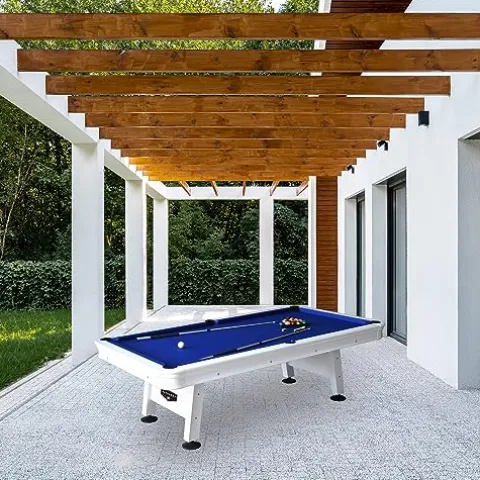 Hathaway Alpine 8-ft Outdoor Pool Table White