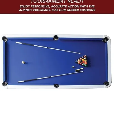 Hathaway Alpine 8-ft Outdoor Pool Table White