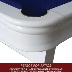 Hathaway Alpine 8-ft Outdoor Pool Table White