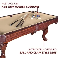 Hathaway Augusta 8-ft Pool Table Walnut Finish