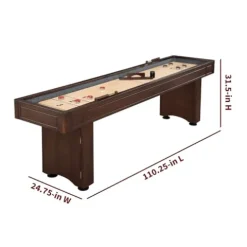 Hathaway Austin 9-ft Shuffleboard Table Mahogany Finish
