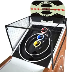 Hathaway Boardwalk 8-ft Arcade Ball Table Oak with LED Lighting