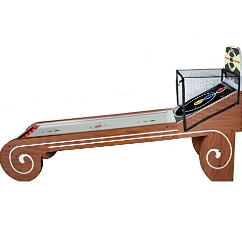 Hathaway Boardwalk 8-ft Arcade Ball Table Oak with LED Lighting