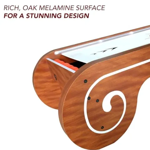 Hathaway Boardwalk 8-ft Arcade Ball Table Oak with LED Lighting