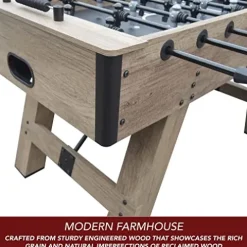 Hathaway Braxton 55-in Competition Foosball Table Barnwood