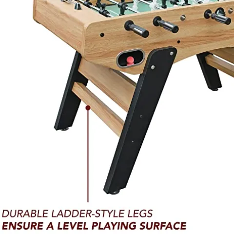 Hathaway Center Stage 59-in Pro Series Competition Foosball Table Wood Grain/Black/Green